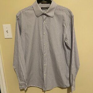 Michael Kors Boys Size 20 Gingham Button Down Shirt